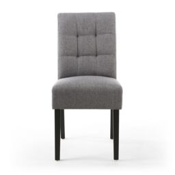 Shankar Moseley Waffle Linen Effect Steel Grey in Black Legs - thumbnail 4