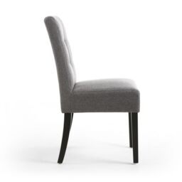 Shankar Moseley Waffle Linen Effect Steel Grey in Black Legs - thumbnail 3