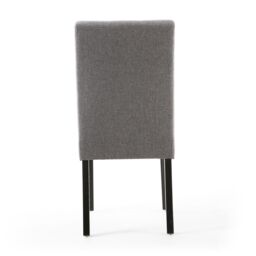 Shankar Moseley Waffle Linen Effect Steel Grey in Black Legs - thumbnail 5