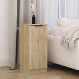Berkfield Home Sideboard Sonoma Oak 30x30x70 cm Engineered Wood in Brown - Size: 30 x 30 x 70 cm - thumbnail 1