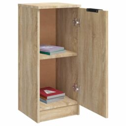 Berkfield Home Sideboard Sonoma Oak 30x30x70 cm Engineered Wood in Brown - Size: 30 x 30 x 70 cm - thumbnail 5