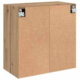 Berkfield Home Wall Cabinet Artisan oak 60 x 31 x 60 cm Engineered wood in Brown - thumbnail 8