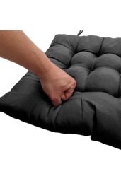Living and Home 4Pcs Soft Thicken Tatami Seat Cushion in Black - thumbnail 6