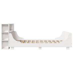 Berkfield Home Full Bed Frame without Mattress White 150x200 cm King Size Solid - thumbnail 7