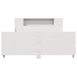 Berkfield Home Full Bed Frame without Mattress White 150x200 cm King Size Solid - thumbnail 4