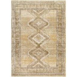 Livabliss Fifth Avenue-Vintage Brown Grey Taupe Traditional Fringe Living Rug - Size: 155 cm x 220 cm - thumbnail 2