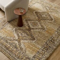 Livabliss Fifth Avenue-Vintage Brown Grey Taupe Traditional Fringe Living Rug - Size: 155 cm x 220 cm - thumbnail 7