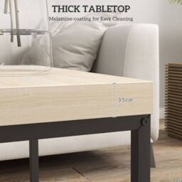 Wyld Haus Vattesa Set of 2 Oak Effect Nesting Coffee Tables in Light Oak - thumbnail 7