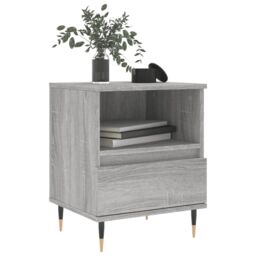 Berkfield Home Bedside Cabinets 2 pcs Grey Sonoma 40x35x50 cm Engineered Wood - Size: 40 x 35 x 50 cm - thumbnail 3
