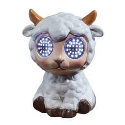 Marco Paul Solar Blinkin Sheep Garden Ornament in White - Size: 15 cm - thumbnail 2