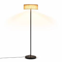 Kairui Lighting LED Floor Lamp Dimmable with Linen Shade H150cm Warm in Black - thumbnail 2