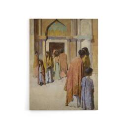 "Artery8 Frank Edwin Scott Women Near the Stairs No 1 Canvas Wall Art Print - Size: W12"" x H16""" - thumbnail 1