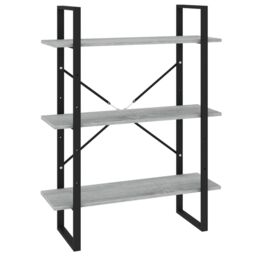 Berkfield Home Book Cabinet Grey Sonoma 80x30x105 cm Engineered Wood - Size: 80 x 30 x 105 cm - thumbnail 2