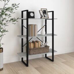 Berkfield Home Book Cabinet Grey Sonoma 80x30x105 cm Engineered Wood - Size: 80 x 30 x 105 cm - thumbnail 1