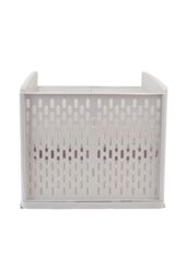 Living and Home Plastic Stackable Drawer Clothes Storage Basket Organiser Wardrobe Box in Off-White - thumbnail 5