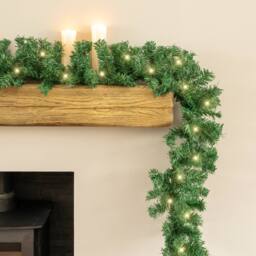 Marco Paul 9ft Luxury Traditional Pine Christmas Garland in Green - Size: 270 cm x 35 cm - thumbnail 8