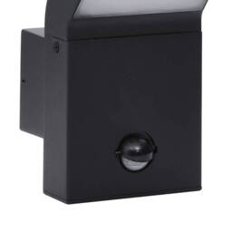 Berkfield Home Outdoor LED Wall Light with Sensor Black Die-cast Aluminium - thumbnail 8