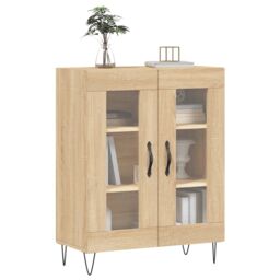 Berkfield Home Sideboard Sonoma Oak 69.5x34x90 cm Engineered Wood in Brown - thumbnail 3