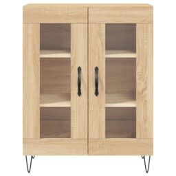Berkfield Home Sideboard Sonoma Oak 69.5x34x90 cm Engineered Wood in Brown - thumbnail 5