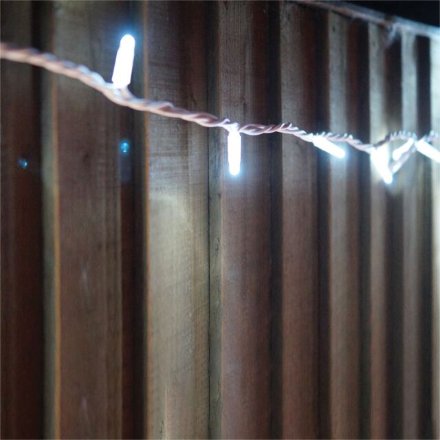 Xmas Haus Led String Lights White Rubber Cool White 15M - image 1