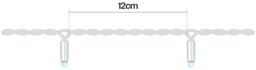 Xmas Haus Led String Lights White Rubber Cool White 15M - thumbnail 3