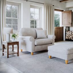 The Great Sofa Company Flora Snuggle Chair Glory Pearl in Light Beige - thumbnail 1