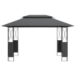 Berkfield Home Gazebo with Roof Anthracite 400x300x270 cm Steel in Black - Size: 400 x 300 x 270 cm - thumbnail 3