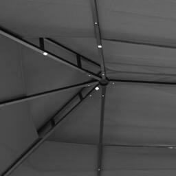 Berkfield Home Gazebo with Roof Anthracite 400x300x270 cm Steel in Black - Size: 400 x 300 x 270 cm - thumbnail 5