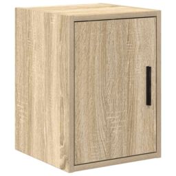 Berkfield Home Garage Wall Cabinet Sonoma Oak Engineered Wood in Brown - thumbnail 2