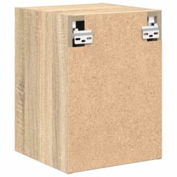 Berkfield Home Garage Wall Cabinet Sonoma Oak Engineered Wood in Brown - thumbnail 8