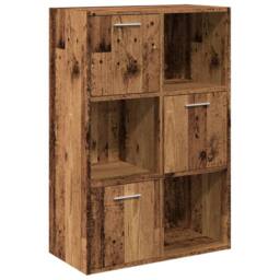 Berkfield Home Bookshelf Old Wood 60.5x30x90 cm Engineered Wood in Brown - thumbnail 1