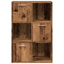 Berkfield Home Bookshelf Old Wood 60.5x30x90 cm Engineered Wood in Brown - thumbnail 5