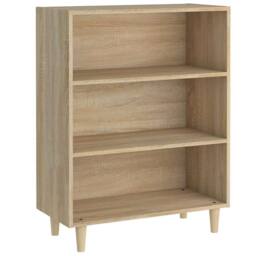 Berkfield Home Sideboard Sonoma Oak 69.5x32.5x90 cm Engineered Wood in Light Tan - thumbnail 2