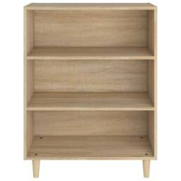 Berkfield Home Sideboard Sonoma Oak 69.5x32.5x90 cm Engineered Wood in Light Tan - thumbnail 3