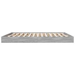 Berkfield Home Bed Frame Frame Grey Sonoma 180x200 cm Super King Wood - thumbnail 5