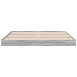 Berkfield Home Bed Frame Frame Grey Sonoma 180x200 cm Super King Wood - thumbnail 4