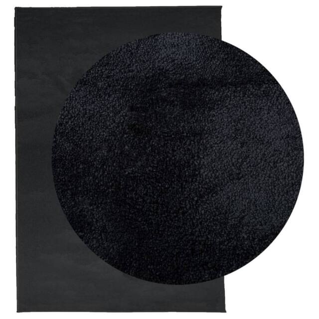 Berkfield Home Rug OVIEDO Short Pile Black 160x230 cm - Size: Medium - image 1