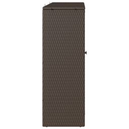 Berkfield Home Storage Cabinet Brown 100x36x102 cm Rattan - Size: 100 x 36 x 102 cm - thumbnail 6