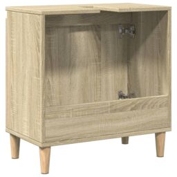Berkfield Home Sink Cabinet Sonoma Oak 58x33x60 cm Engineered Wood in Brown - Size: 58 x 33 x 60 cm - thumbnail 6