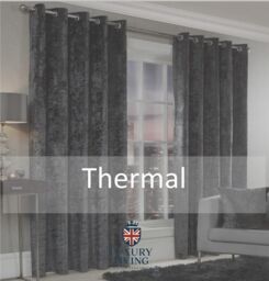 Luxury Living Luxury Crushed Velvet Fully Lined Ring Top Curtains in Charcoal - Size: 168 cm width x 137 cm drop - thumbnail 4