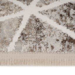 Kukoon Beige Cream Abstract Geometric Textured Living Area Rug in Light Sand - Size: 160 cm x 230 cm - thumbnail 5