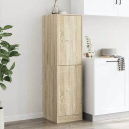 Berkfield Home Apothecary Cabinet¬†Sonoma Oak 40x41x144.5 cm Engineered Wood in Brown - thumbnail 4