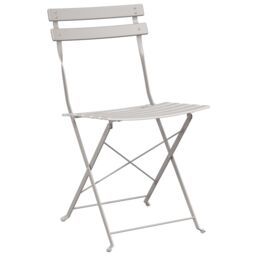 Berkfield Home 3-Piece Beige Steel Folding Bistro Set - thumbnail 5