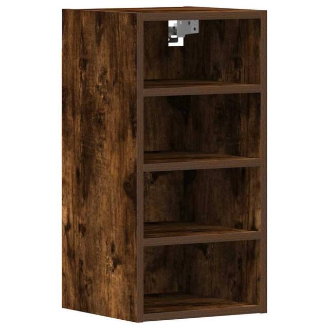 Berkfield Home Hanging Cabinet Smoked Oak 30x29.5x60 cm Engineered Wood in Brown - image 1