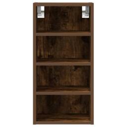 Berkfield Home Hanging Cabinet Smoked Oak 30x29.5x60 cm Engineered Wood in Brown - thumbnail 4