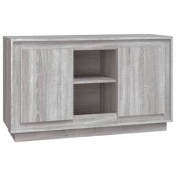 Berkfield Home Sideboard Grey Sonona 102x35x60 cm Engineered Wood - Size: 102 x 35 x 60 cm - thumbnail 3