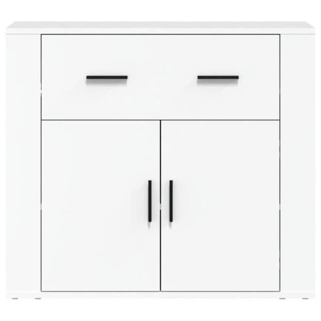 Berkfield Home Sideboard White 80x33x70 cm Engineered Wood - Size: 80 x 33 x 70 cm - image 1