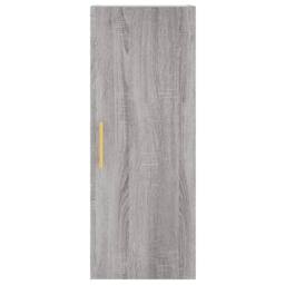 Berkfield Home Wall Mounted Cabinet Grey Sonoma 34.5x34x90 cm - thumbnail 7