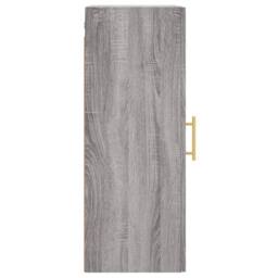 Berkfield Home Wall Mounted Cabinet Grey Sonoma 34.5x34x90 cm - thumbnail 8