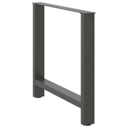 Berkfield Home Coffee Table Legs Anthracite 2 pcs 70x(72-73) cm Steel in Black - thumbnail 4
